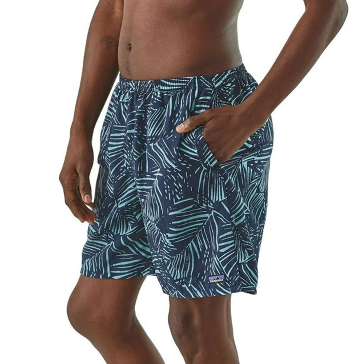 Patagonia M's Baggies Longs - 7 In. - Rain Fern Reverse: Dam Blue, XL 5 Patagonia M's Baggies Longs - 7 In. - Rain Fern Reverse: Dam Blue, XL - Image 3